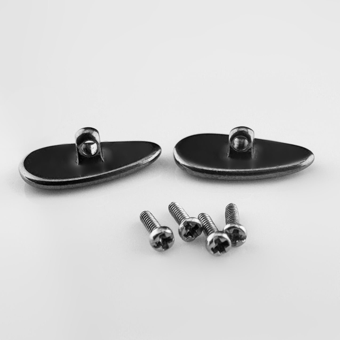 Pure Titanium Nose Pads Ray Ban Screw-In Replacement For Teardrop Shape optical eyeglasses