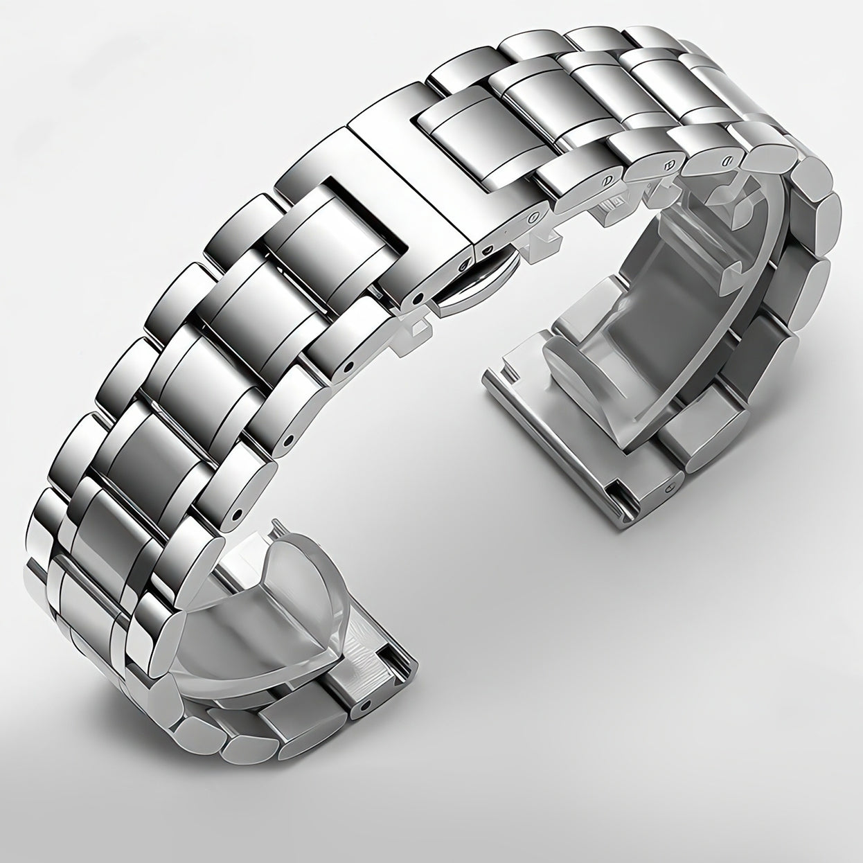 Watch Band Solid Link Bracelet Replacement For Omega Speedmaster Stainless Steel Watch bands