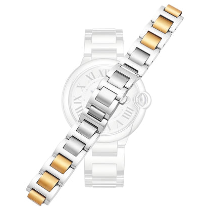 Watch Strap Replacement For Cartier Blue Balloon Band 42mm Stainless Steel 20mm