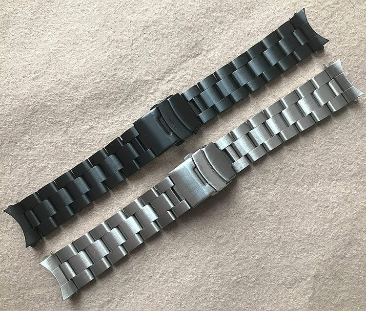 Oyster Watch Band Replacement For Seiko Model 4R36-04Y0, Srp773, Srp775, Srp777, Srp779 Curved Connectors Bargain 22mm