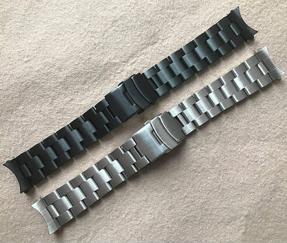 Oyster Watch Band Replacement For Seiko Model 4R36-04Y0, Srp773, Srp775, Srp777, Srp779 Curved Connectors Bargain 22mm