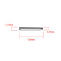 Screws Link Pins Tube Replacement For Rolex Watch Strap Bracelet Submariner GMT Datejust Oyster Stainless Steel 12 Pcs (15.5×1.7×1.4mm)