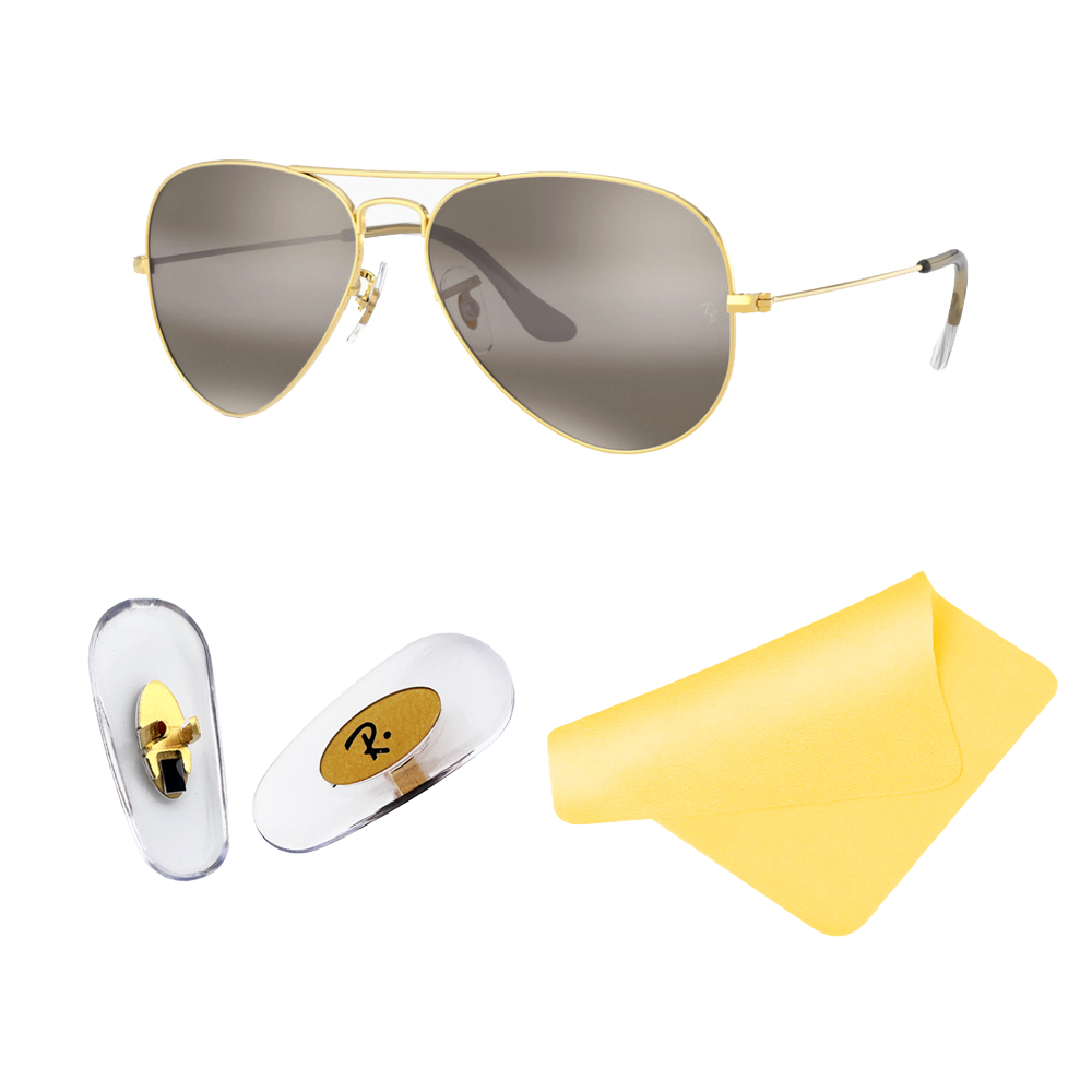 Ray-Ban Aviator Replacement Nose Pads 16mm Gold – RB3025 RB3026 RB3044 RB3136 Clip-On Repair Kit