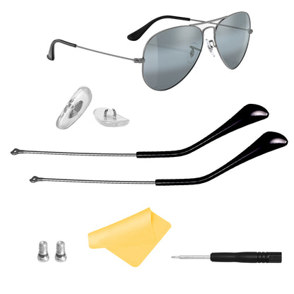 Sunglasse Temple Arm For Ray Ban  RB3025  RB3647N Round Double Bridge RB3581N RB31336 Blazes Shooter  RB3447 Round Metal Sungalsses