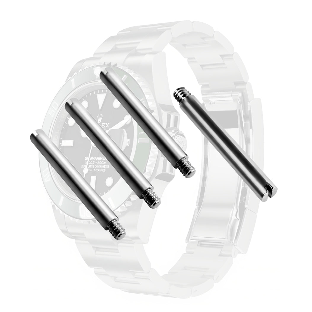 Screws Link Pins Tube Replacement for Rolex Watch Strap Bracelet Stainless Steel Submariner GMT Datejust Oyster 4 Pcs (15.5×1.7×1.4mm)