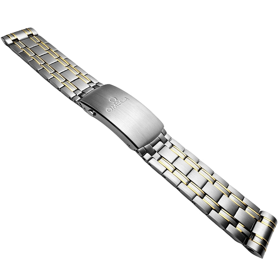 Premium Two-Tone Upgrade!Original Omega 20mm Watch Band Replacement for Omega Seamaster 300M Diver (STZ010108)