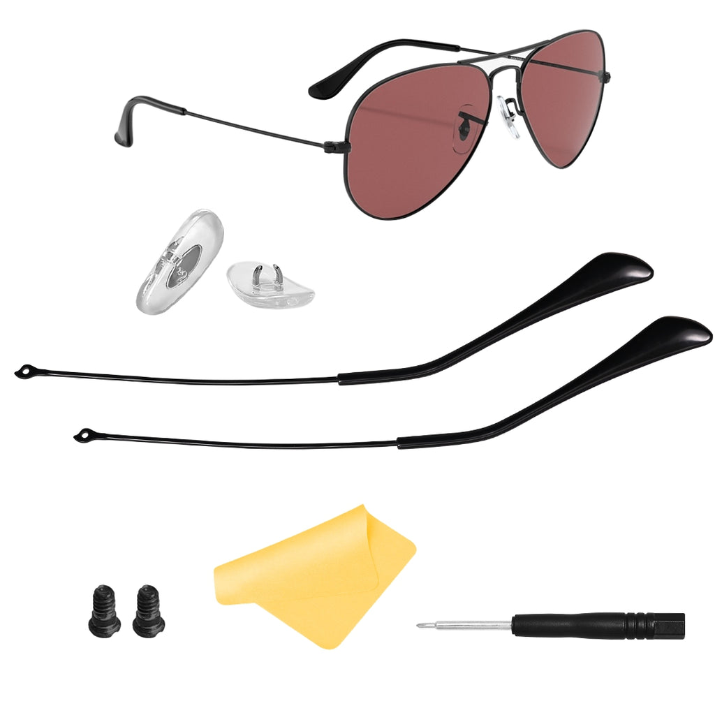 Temple Arms Repair Kit for Ray Ban RB3025 RB3447 Sunglasses