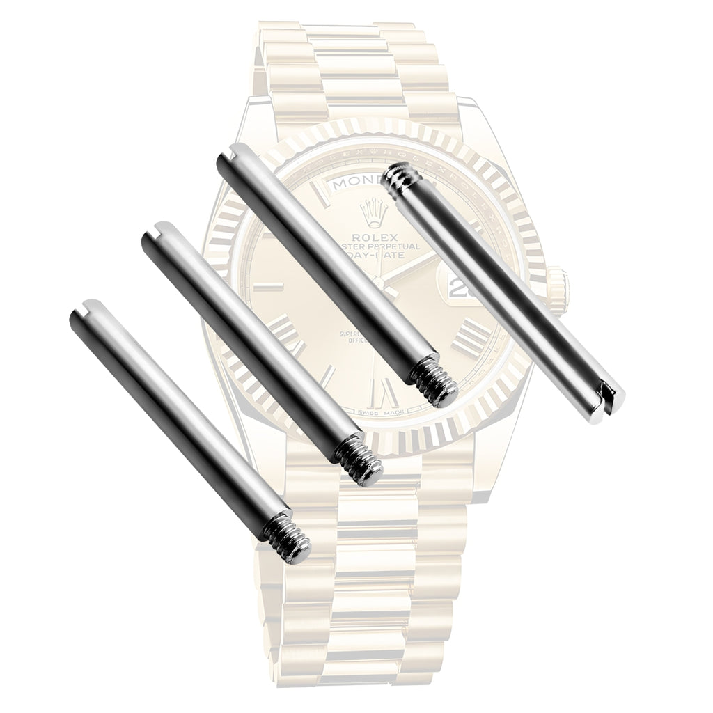 Screws Link Pins Tube Replacement for Rolex Watch Strap Bracelet Stainless Steel Submariner GMT Datejust Oyster 4 Pcs (13.3×1.5×1.2mm)