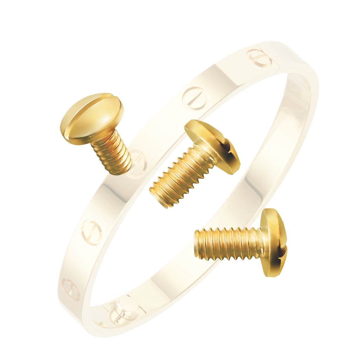 Cartier Love Bracelet Screws Size16-19 3PCS