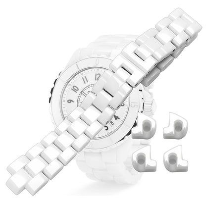 Watch Band Strap Bracelet Replacement for Chanel J12 Watch Real Ceramic