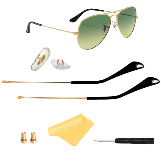 Sunglasse Temple Arm For Ray Ban  RB3025  RB3647N Round Double Bridge RB3581N RB31336 Blazes Shooter  RB3447 Round Metal Sungalsses