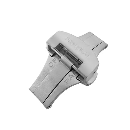 Clasp Buckle Band Replacement For Panerai Marina 44mm Leather Strap Deployment Strap Stainless Steel 22mm