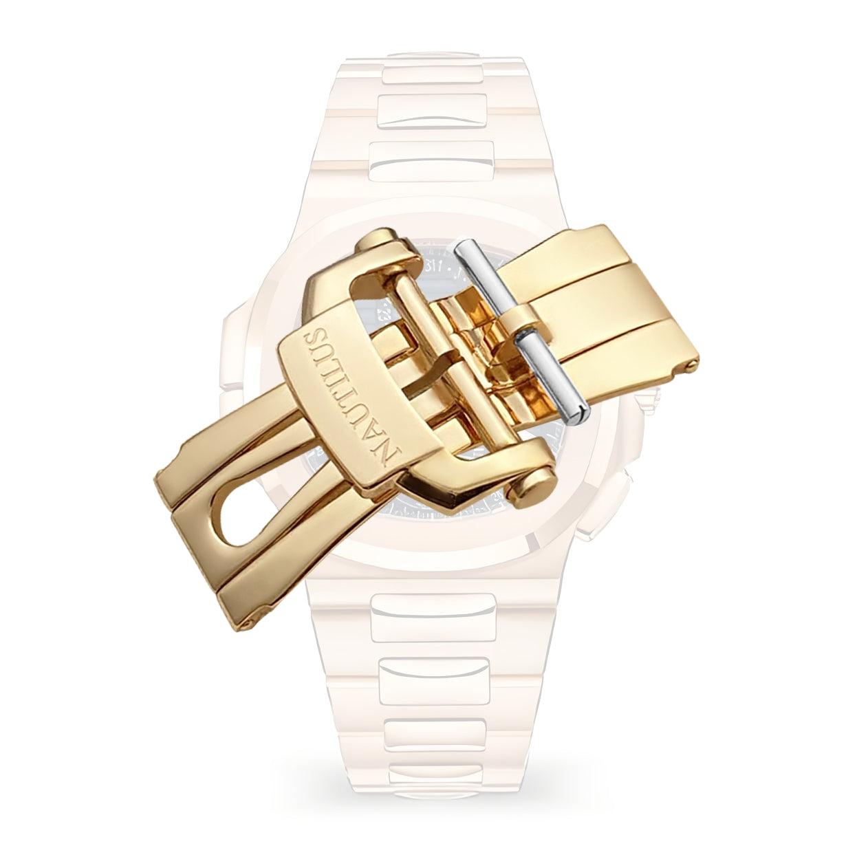 Nautilus Clasp Folding Buckle Replacement For Patek Philippe Nautilus Butterfly Buckle Stainless Steel 18mm