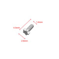 5 Star Screws Replacement for Richard Mille Watch Case Steel Screw H-2.5 L-4.5 E-1.4 Gray (2.6 * 1.4 * 4.5)