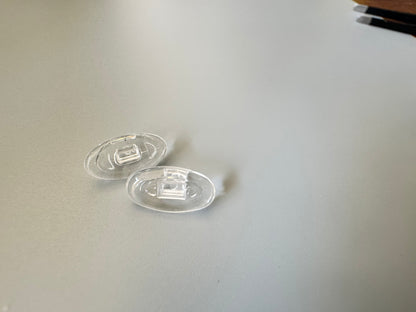 Nosepads For  Optical Eyeglasses Sungalsse Snap In Medical Grade Soft airpillow Transparent 10 PCS