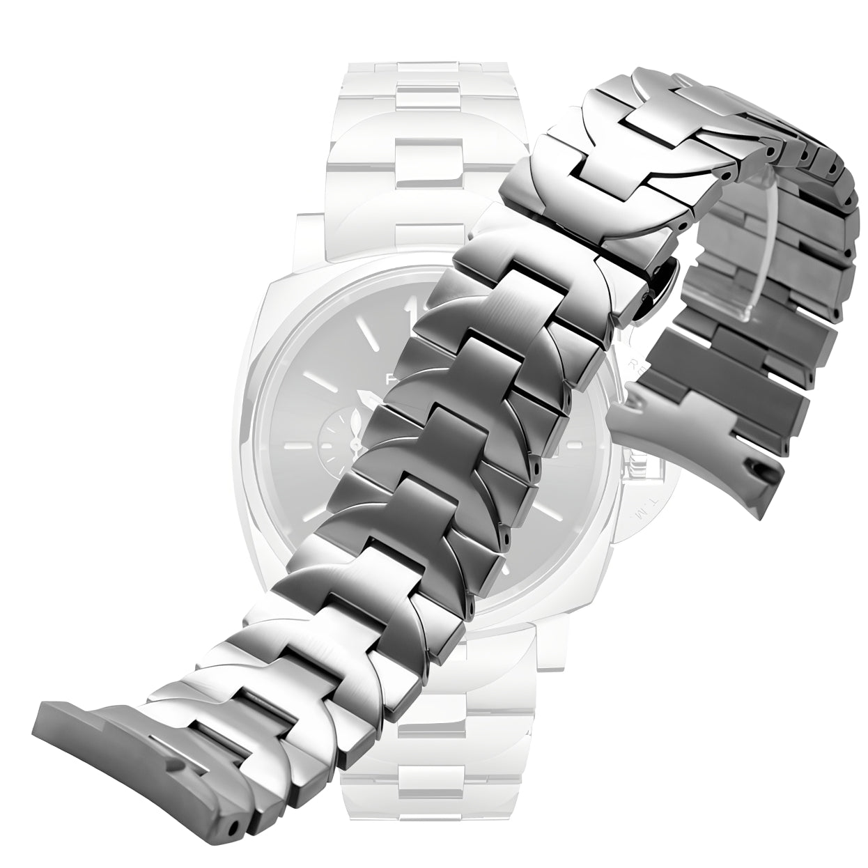 Watch Steel Strap Bracelet Replacement for Panerai Luminor Marina in Stainless Steel 22mm or 24mm