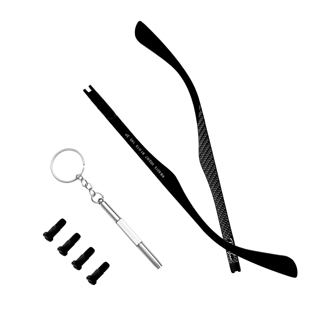 Sunglasses Temple Arms Replacement For Ray Ban RB8313 Sungalsses Temple Arms Carbon Fiber 8313M glasses repair kit
