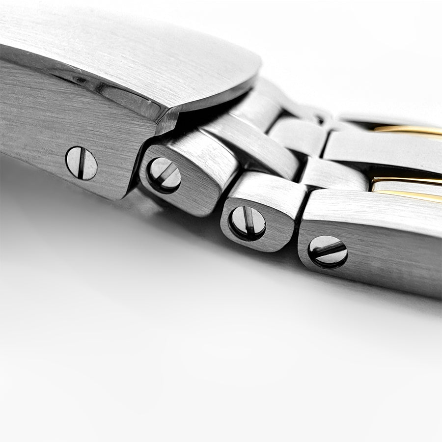 Premium Two-Tone Upgrade!Original Omega 20mm Watch Band Replacement for Omega Seamaster 300M Diver (STZ010108)