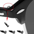 RB3507 RB2716 RB3016 Clubmaster Replacement Back Side Lenses Screws 4 with Screwdriver 1 (Silver, Temple Hinge Screws)