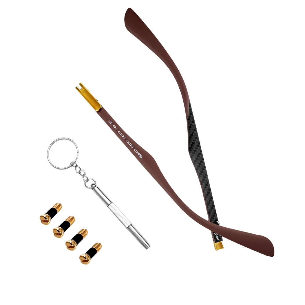 Sunglasses Temple Arms Replacement For Ray Ban RB8313 Sungalsses Temple Arms Carbon Fiber 8313M glasses repair kit