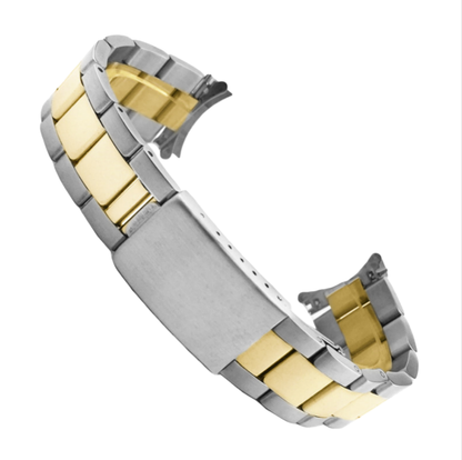 Oyster Watch Band Replacement For Rolex Gmt Datejust Submariner Oyster 16800 16810, Explorer II 16570 Adjustable Flip Lock 20Mm (Adjustable Frosted Sanding)