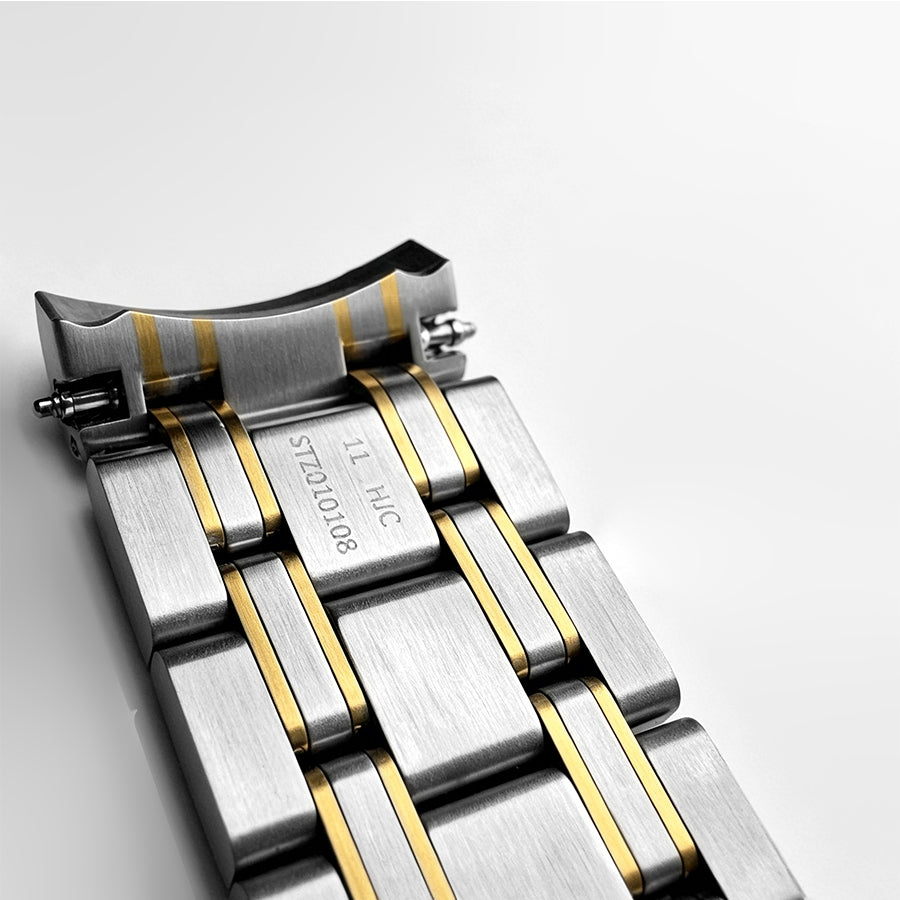 Premium Two-Tone Upgrade!Original Omega 20mm Watch Band Replacement for Omega Seamaster 300M Diver (STZ010108)