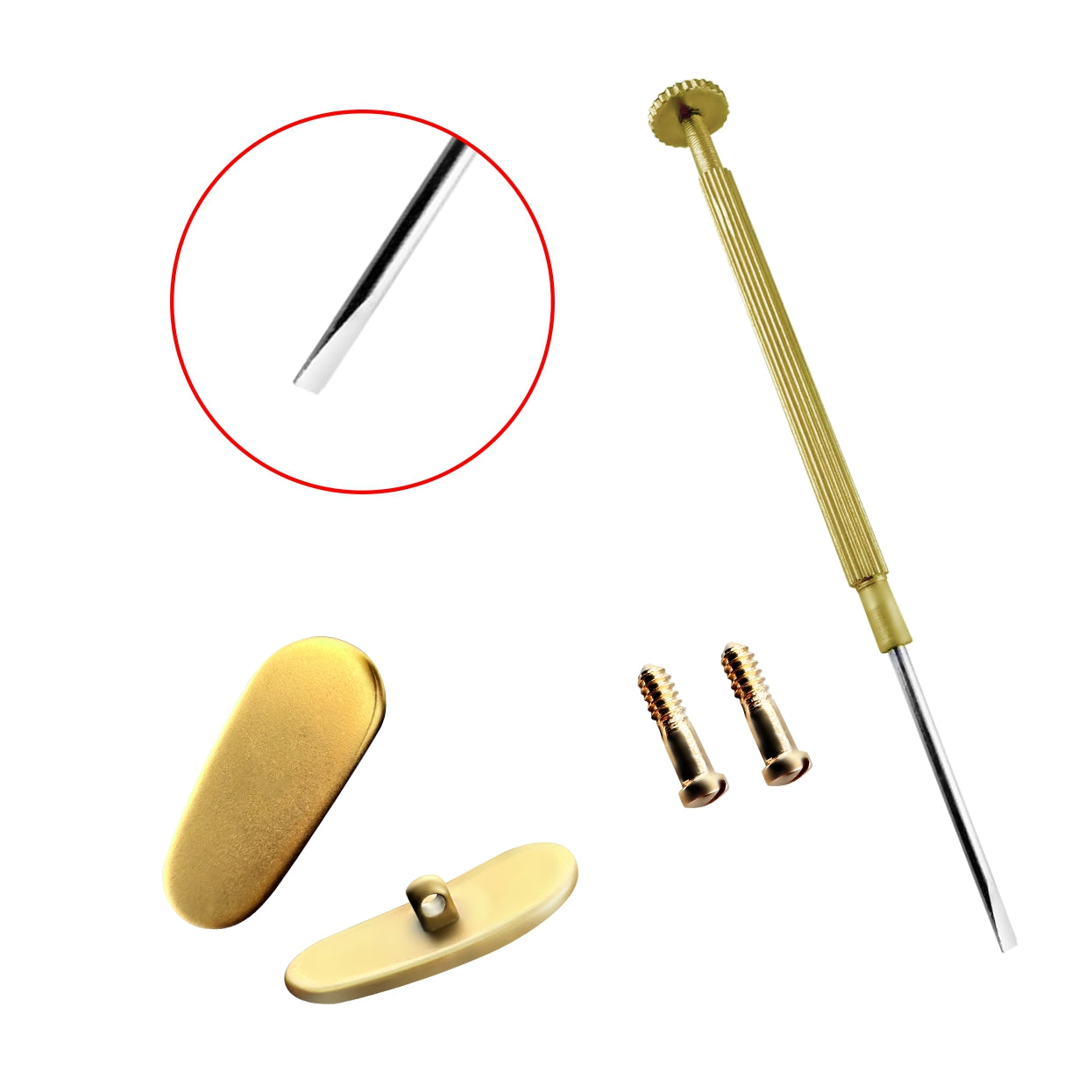 Replacement For Ray Ban Titanium Nose Pads Sunglasses Eyewear With Screw And Screwdriver 16mm 4pcs