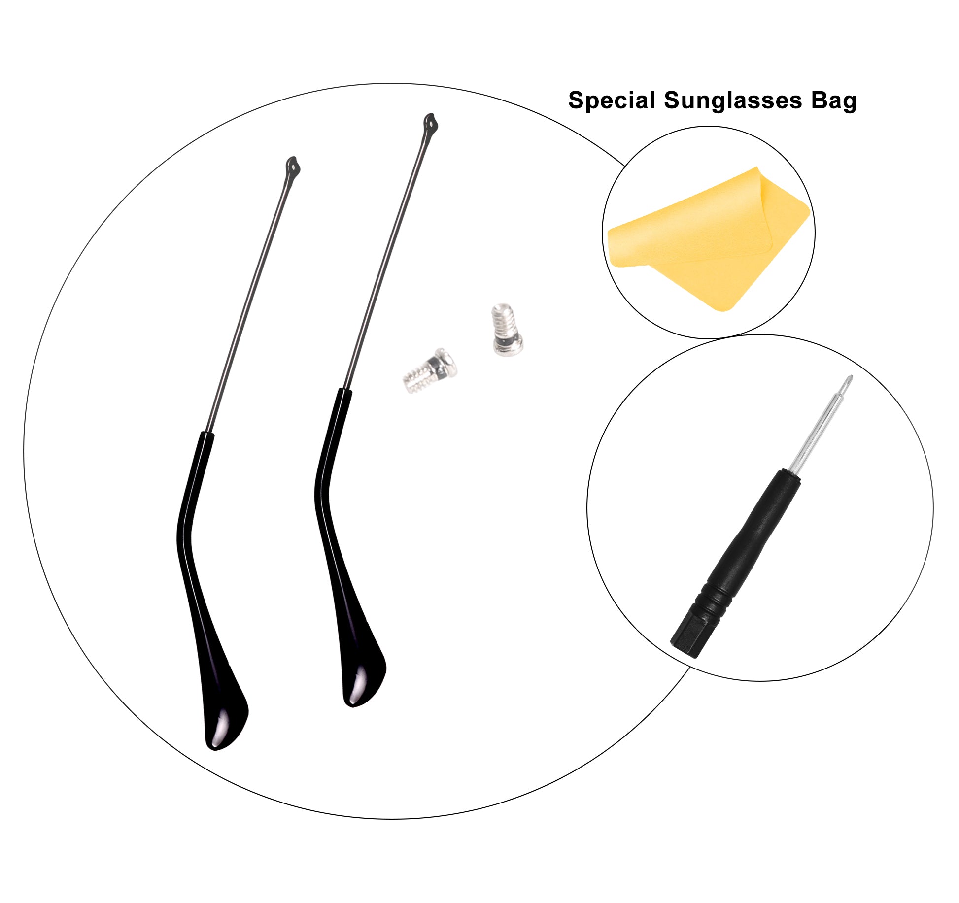 Sunglasses Temple Arm For Ray Ban  RB3025 RB3026 RB3449 RB3025 RB3026 RB3044 RB3362 Aviator Sungalsses