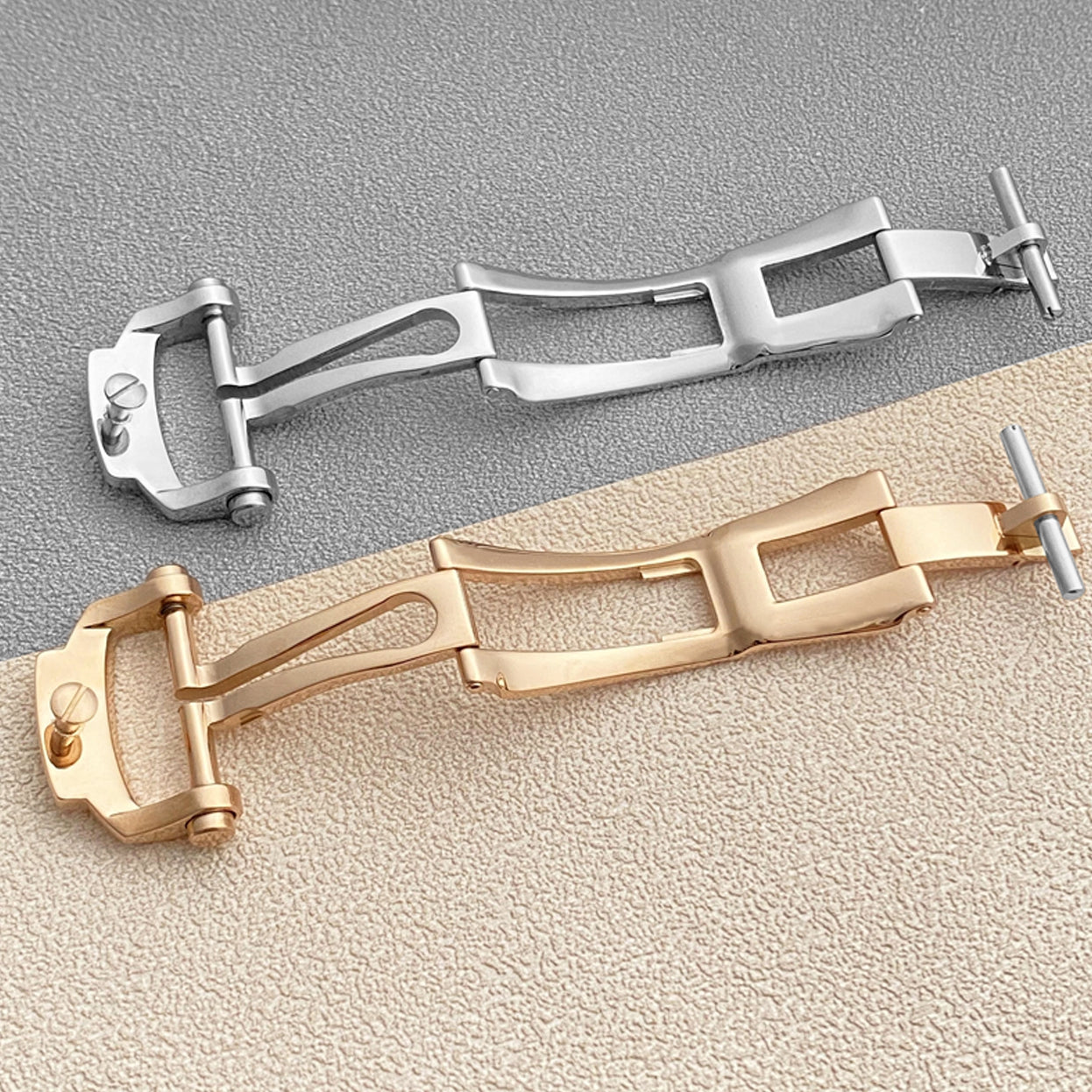 Nautilus Clasp Folding Buckle Replacement For Patek Philippe Nautilus Butterfly Buckle Stainless Steel 18mm