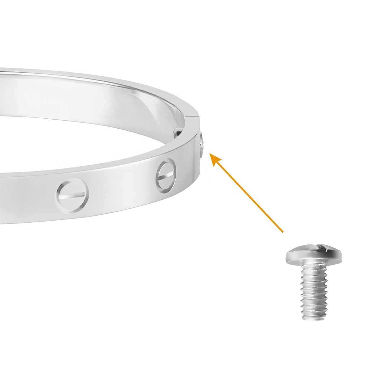 Cartier Love Bracelet Screws Size16-19 3PCS