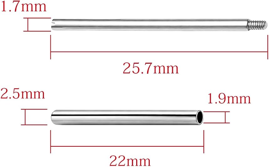 Screw And Tubes Replacement For Panerai 22mm Pam Strap 40mm Marina 2 Sets