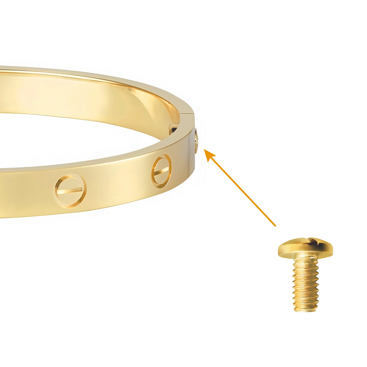 Cartier Love Bracelet Screws Size16-19 3PCS