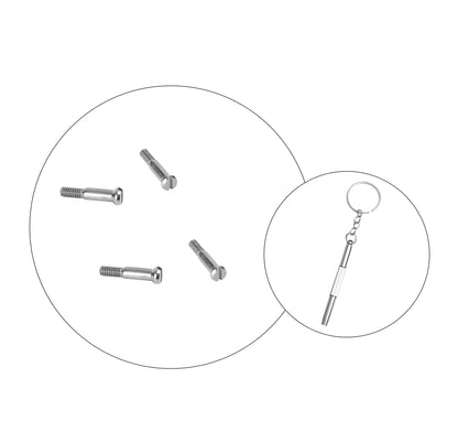 Hicycle2 4PCS Screws For Ray Ban RB2140 RB2168 RB4195 RB4148 RB4152 RB4168 RB4169 RB4340 RX5022 RX5121 RX5227 Replacement Temple Hinge Screw