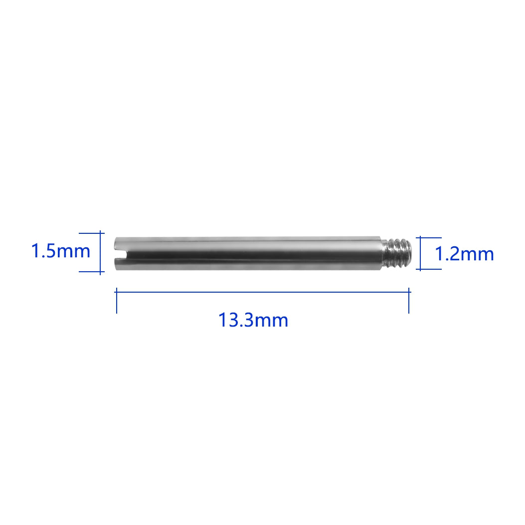 Screws Link Pins Tube Replacement for Rolex Watch Strap Bracelet Stainless Steel Submariner GMT Datejust Oyster 4 Pcs (13.3×1.5×1.2mm)