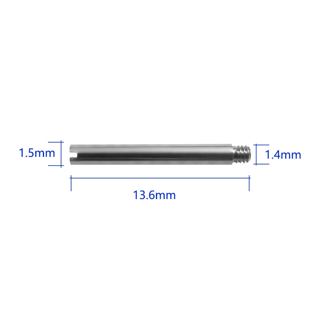 Screws Link Pins Tube Replacement for Rolex Watch Strap Bracelet Stainless Steel Submariner Datejust Oyster 4 Pcs (13.6×1.7×1.4mm)