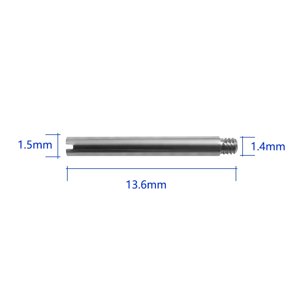 Screws Link Pins Tube Replacement for Rolex Watch Strap Bracelet Stainless Steel Submariner Datejust Oyster 4 Pcs (13.6×1.7×1.4mm)