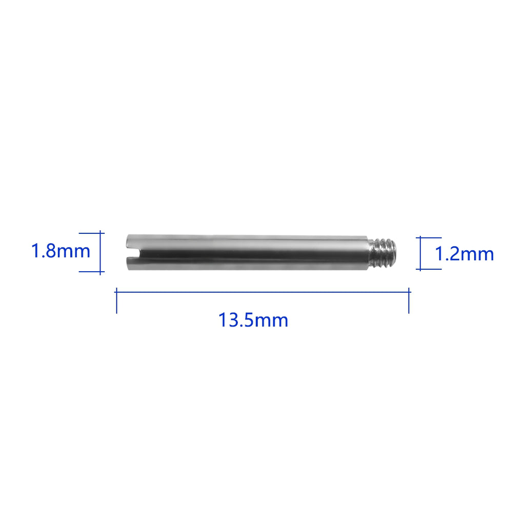 Screws Link Pins Tube Replacement for Rolex Watch Strap Bracelet Stainless Steel Submariner GMT Datejust Oyster 4 Pcs (13.5×1.8×1.2mm)