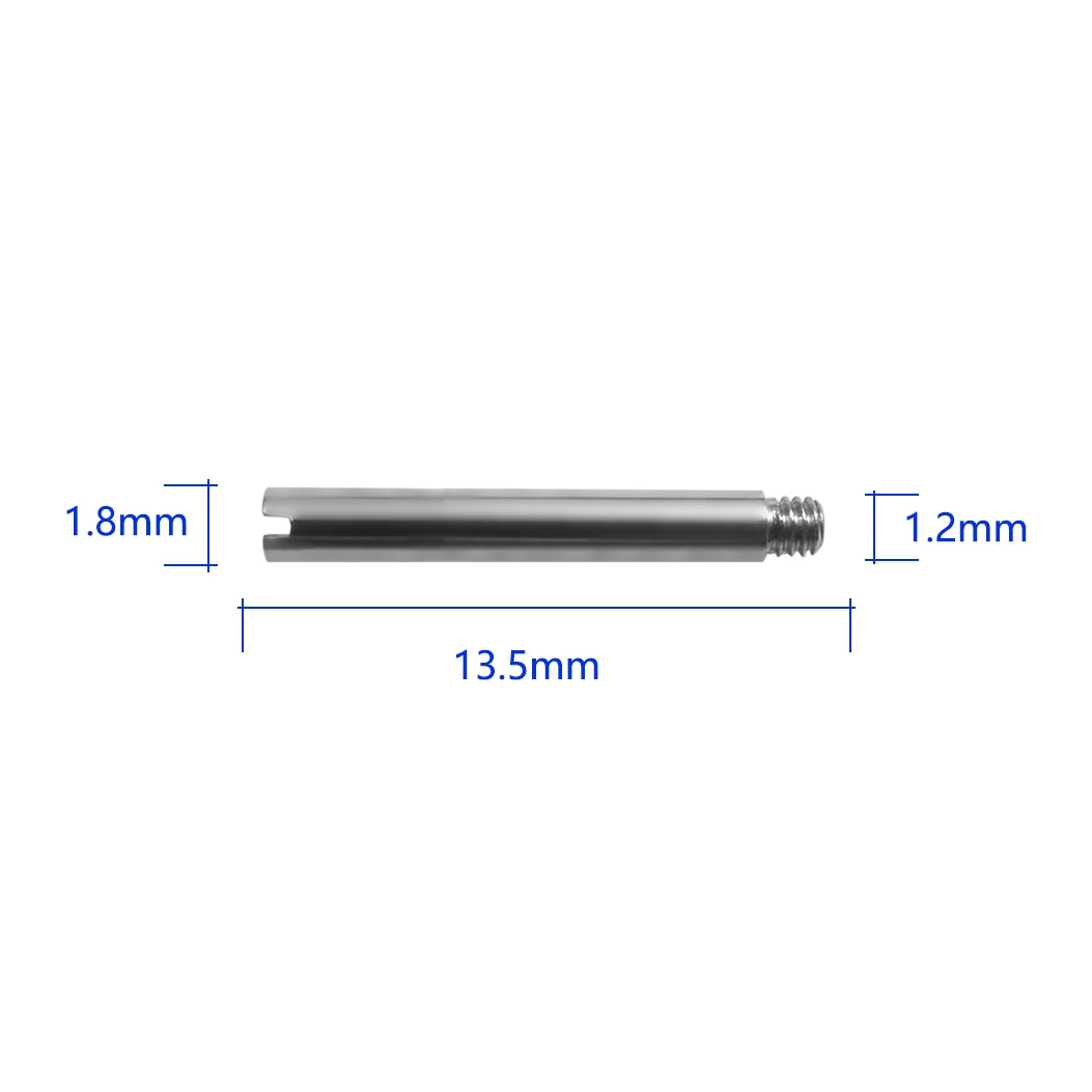 Screws Link Pins Tube Replacement for Rolex Watch Strap Bracelet Stainless Steel Submariner GMT Datejust Oyster 4 Pcs (13.5×1.8×1.2mm)