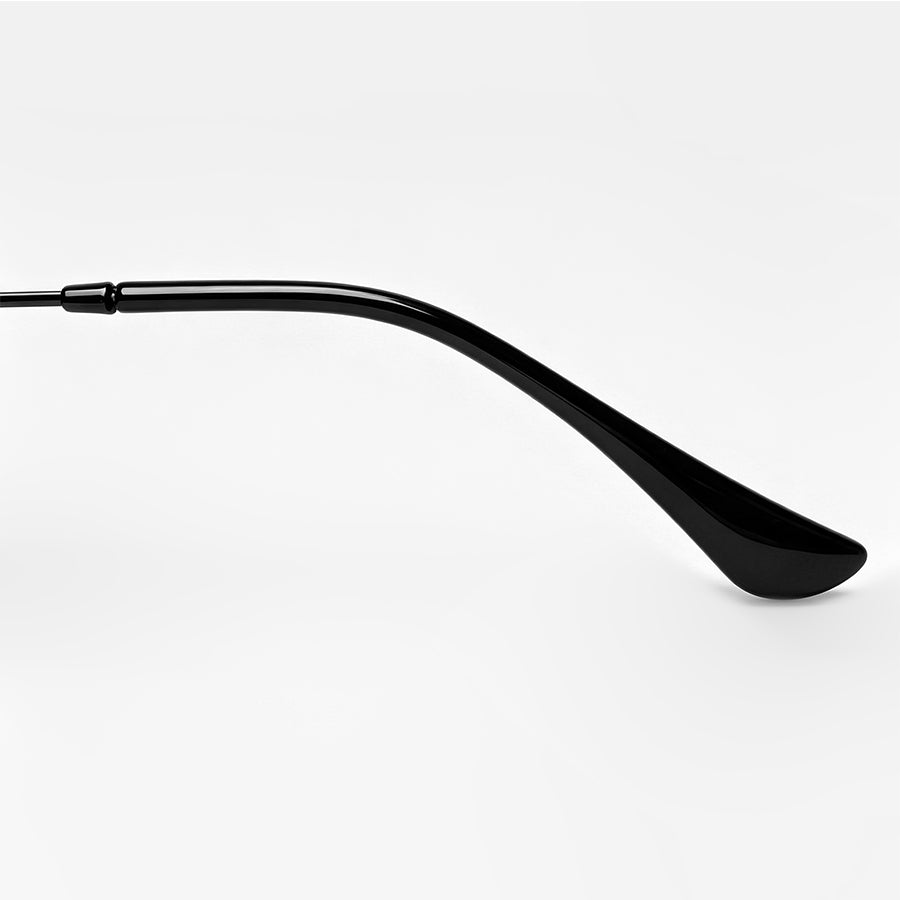 Replacement Temple Arms for Ray-Ban RB3447 Round Metal RB3547N RB3548N RB3647N Sunglasses Black&Black