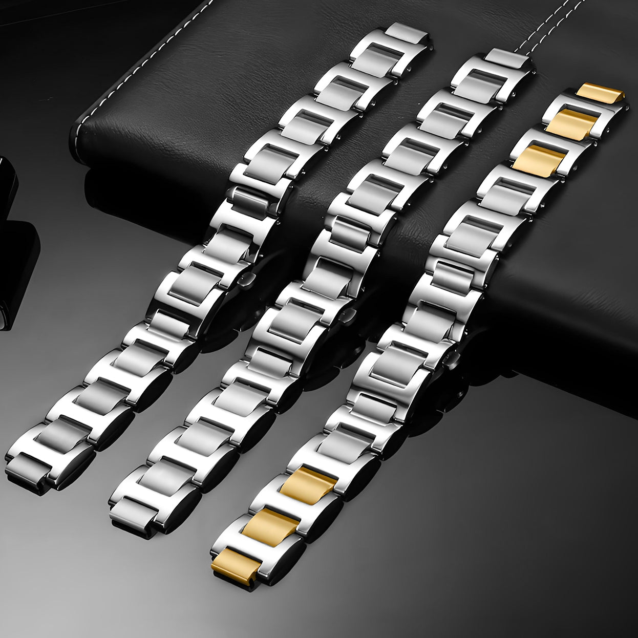 Watch Strap Replacement For Cartier Blue Balloon Band 42mm Stainless Steel 20mm