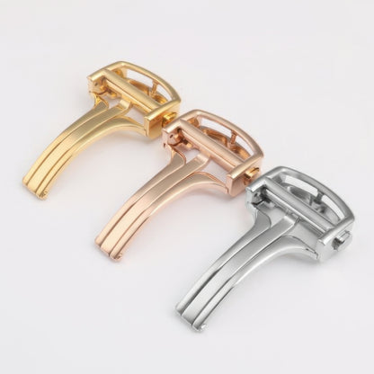 Buckle Clasp Band Replacement For Cartier Santos Stainless Steel Deployment Strap Buckle Watch Clasp OEM Stainless Steel 18mm