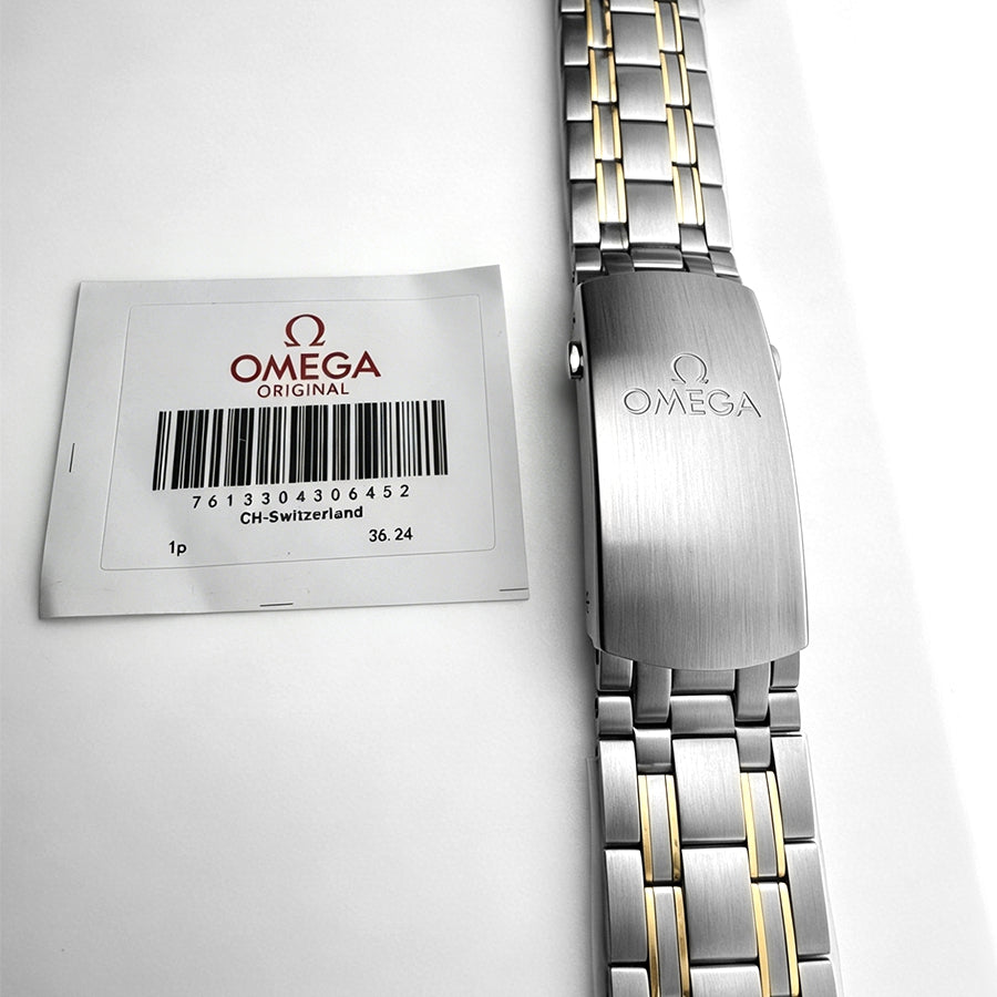Premium Two-Tone Upgrade!Original Omega 20mm Watch Band Replacement for Omega Seamaster 300M Diver (STZ010108)