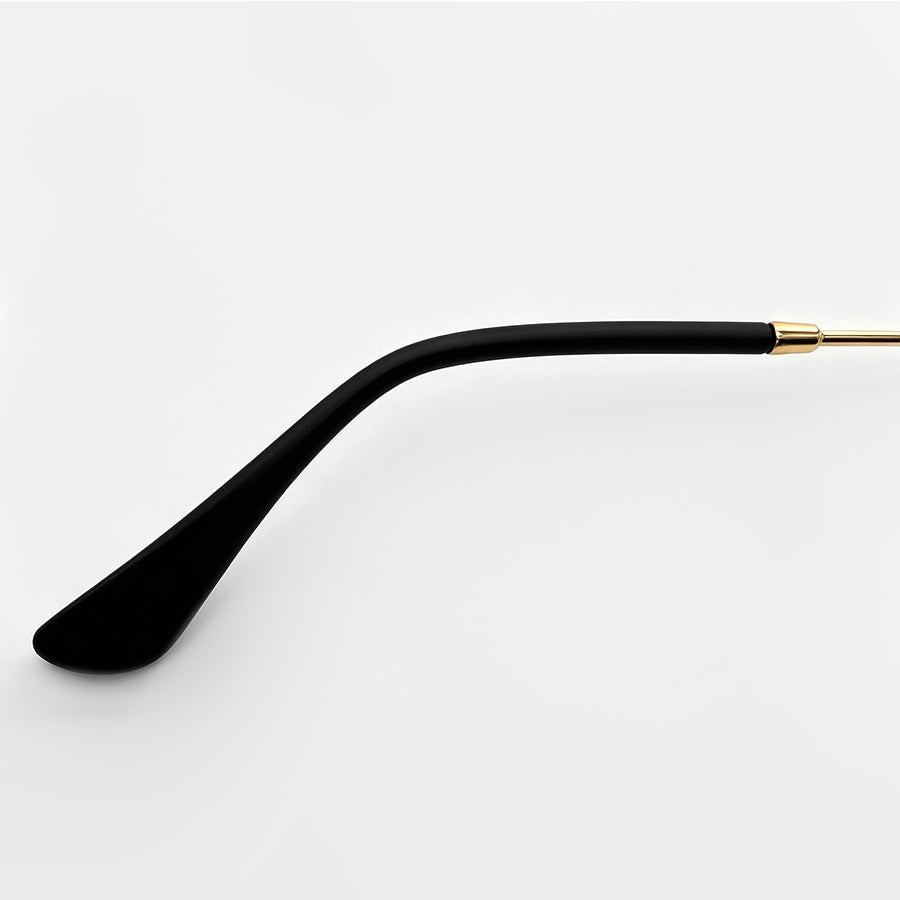 Replacement Temple Arms for Ray-Ban RB3447 Round Metal RB3547N RB3548N RB3647N Sunglasses Gold&Black