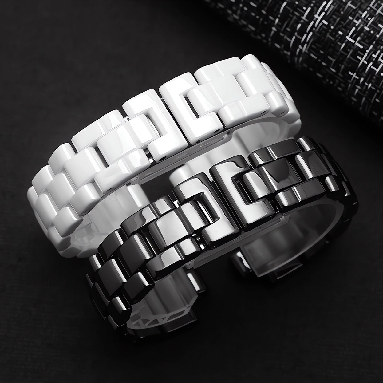 Watch Band Strap Bracelet Replacement for Chanel J12 Watch Real Ceramic