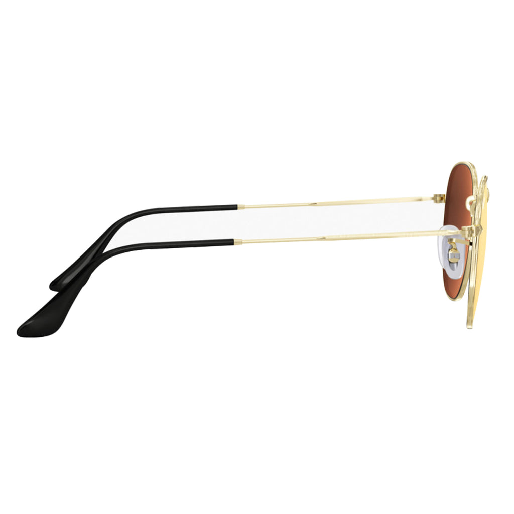 Replacement Temple Arm,Temple Tips for RB3447 RB3547N RB3548N RB3647N Sunglasses,with 4 Screws,1 Screwdriver (Golden arms&Black tips)