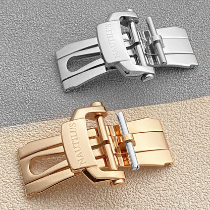 Nautilus Clasp Folding Buckle Replacement For Patek Philippe Nautilus Butterfly Buckle Stainless Steel 18mm