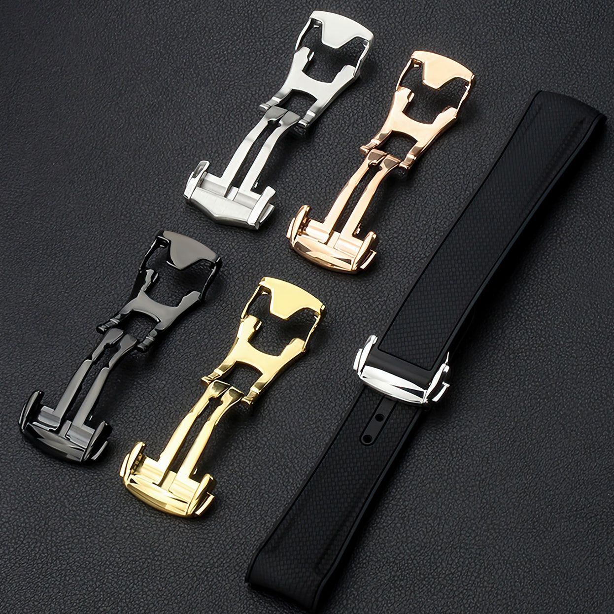 Deployment Buckle Clasp Band Replacement For Omega Seamaster Planet Ocean Strap 20mm