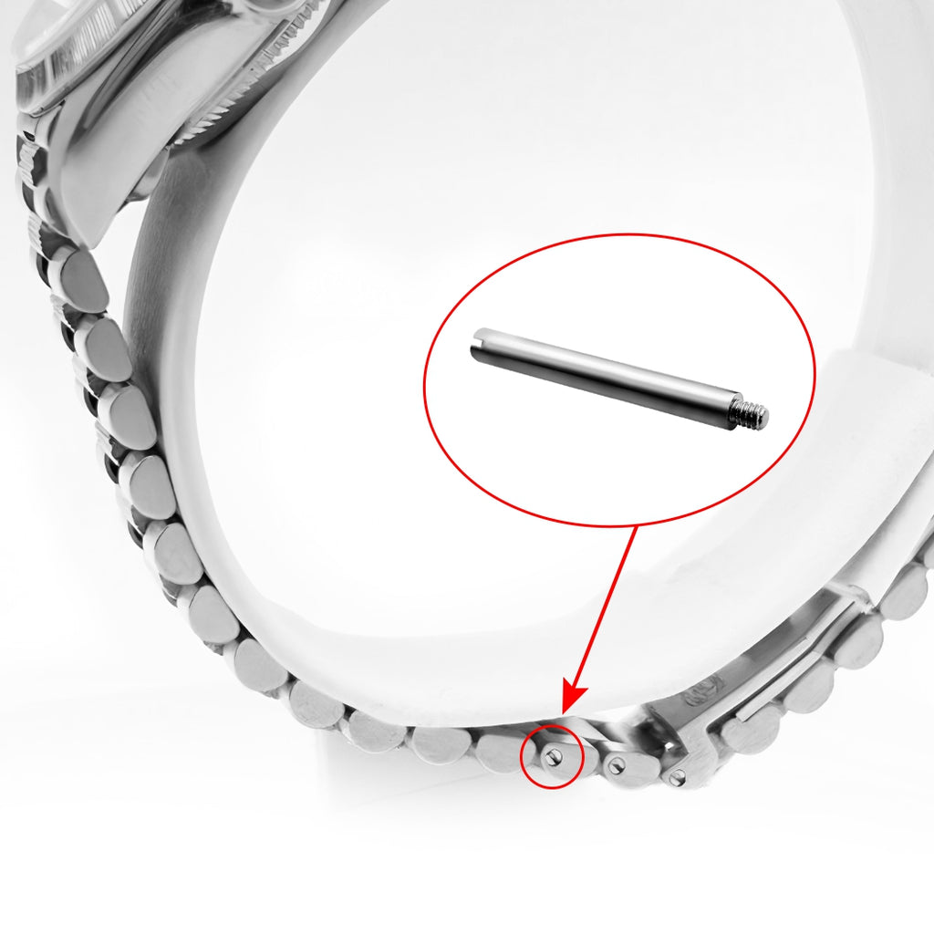Screws Link Pins Tube Replacement for Rolex Watch Strap Bracelet Stainless Steel Submariner GMT Datejust Oyster 4 Pcs (13.3×1.5×1.2mm)