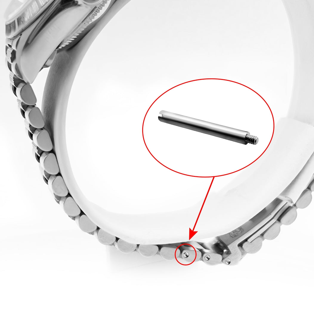Screws Link Pins Tube Replacement for Rolex Watch Strap Bracelet Stainless Steel Submariner GMT Datejust Oyster 4 Pcs (13.3×1.5×1.2mm)