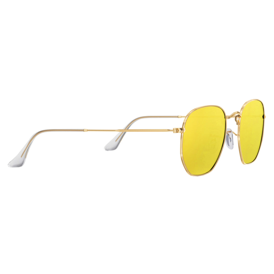 hengfento2 Replacement Temple Arm,Temple Tips for RB3447 RB3547N RB3548N RB3647N Sunglasses,with 4 Screws,1 Screwdriver (Golden arms&Clear tips)